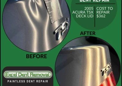 2005 Acura TSX Decklid Dent