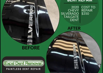 2020 Chevy Silverado Tailgate Dent