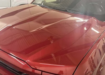 After PDR Hail Repair for Truck hood