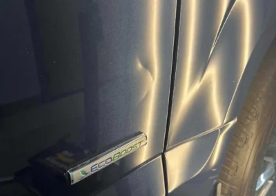 Bike Impact Dent In Ford Truck Door