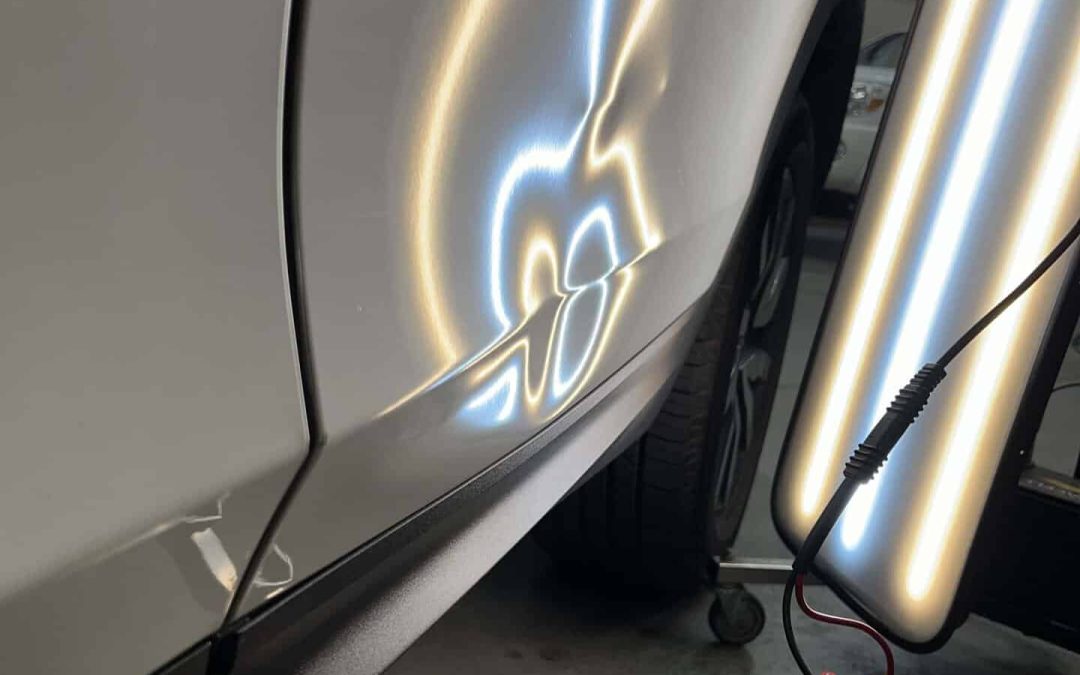 Large Dent? No Problem! Fixing a Honda Door with the Paintless Dent Method