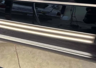 Crease Dent Repair PDR in Aluminum Ford Door