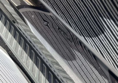 Crease Dents in Aluminum Door