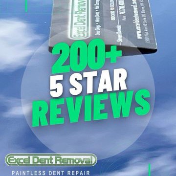 200+ Five Star Reviews for Excel Dent Removal