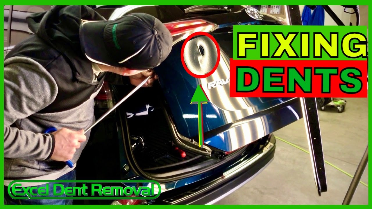 Fixing a Car Dent With Paintless Dent Repair Excel Dent Removal