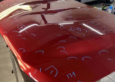 Hail Damage Repair on Truck Hood at Excel Dent Removal
