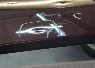 Many Hail Dents in Truck Hood