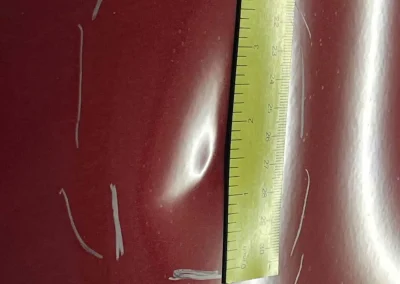Measure Size of Large Dent in Box of Ram Truck