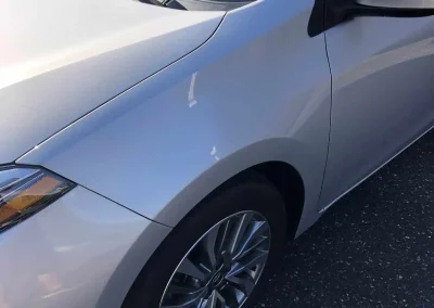 PDR at Excel Dent Removal of MN for Dent in Fender of 2018 Corolla
